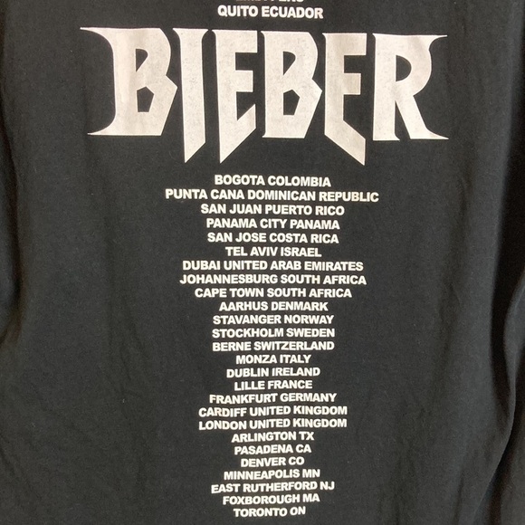 Justin Bieber Concert T-shirt Tee Collectible Fan Gear Streetwear - Picture 10 of 13